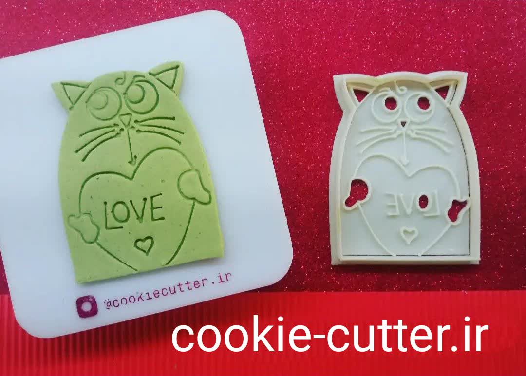 مهر و کاتر کوکی طرح گربه و قلب