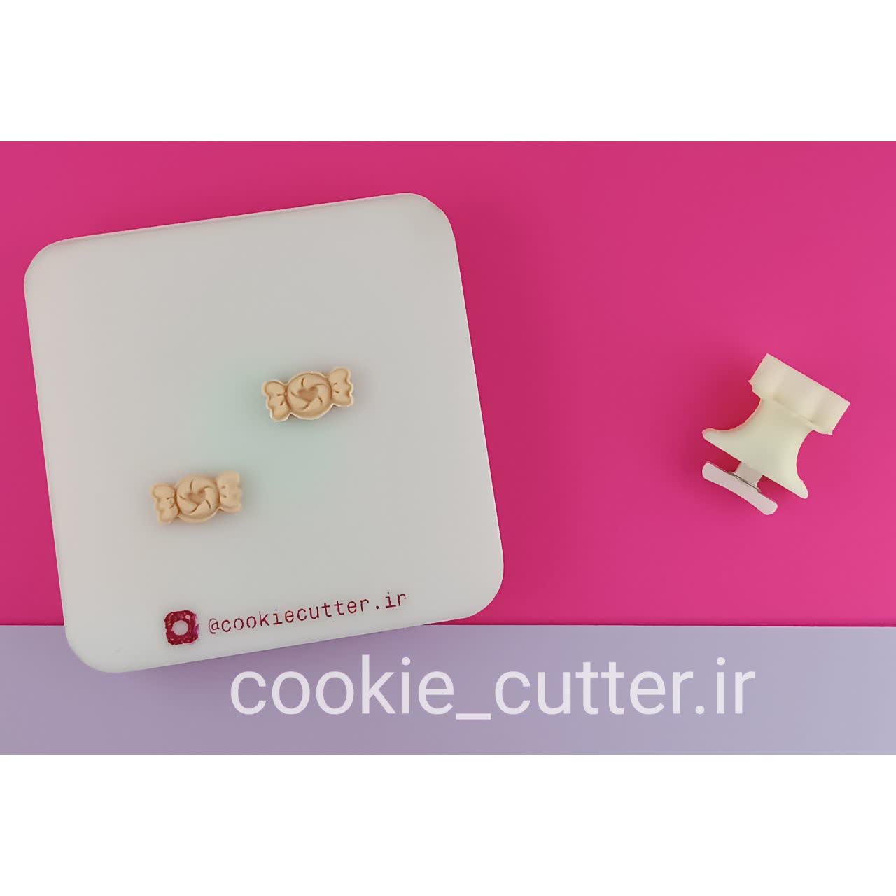 کاتر فشاری قند تزیینی طرح شکلات قلبی